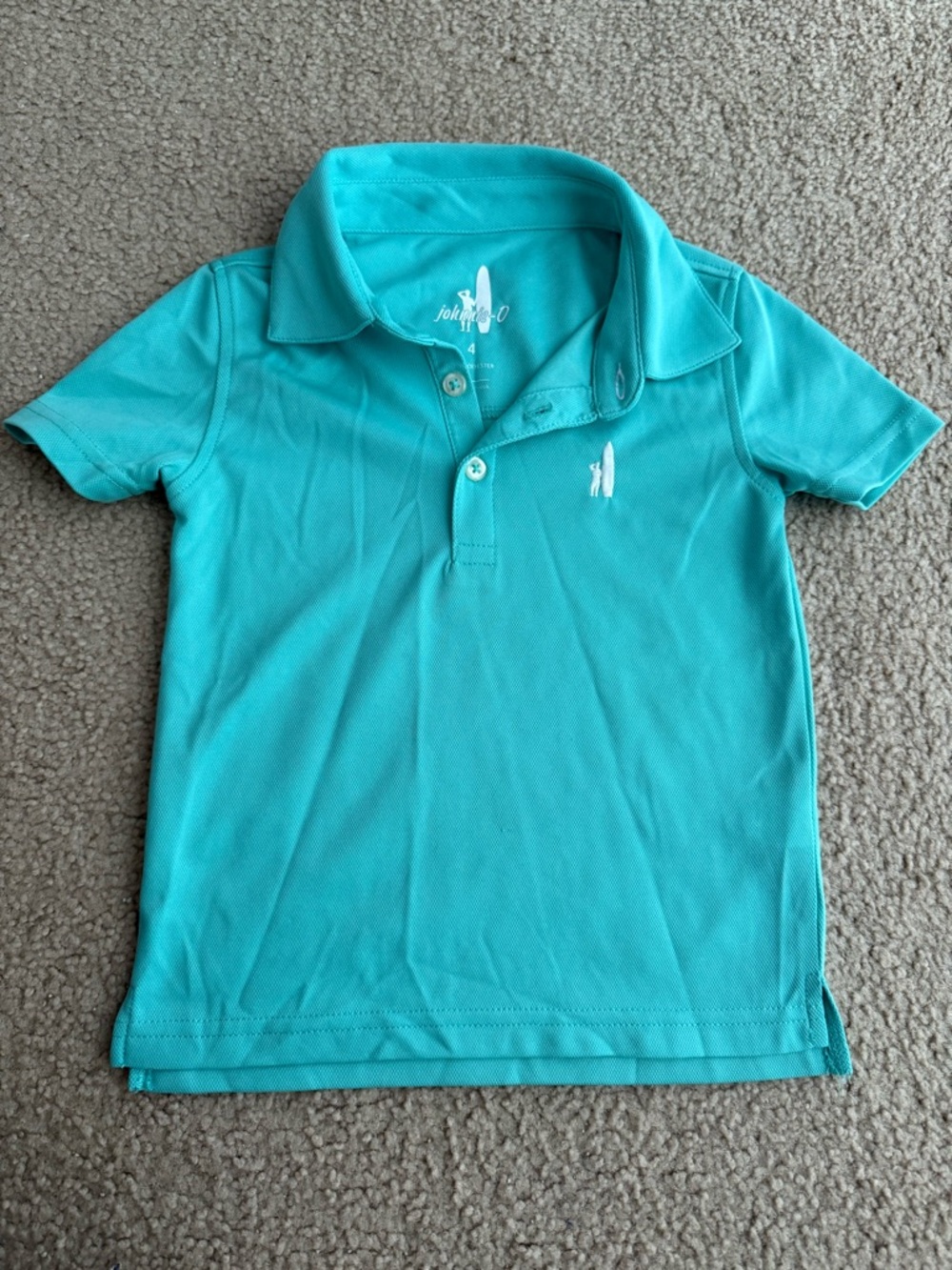 johnnie-O Boys Teal Short Sleeve Polo